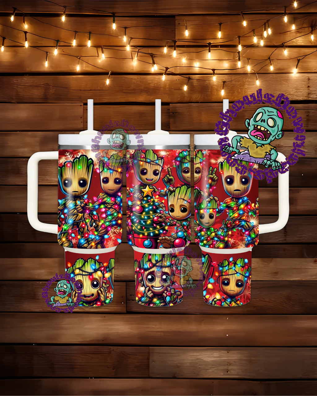 40oz Christmas Groot